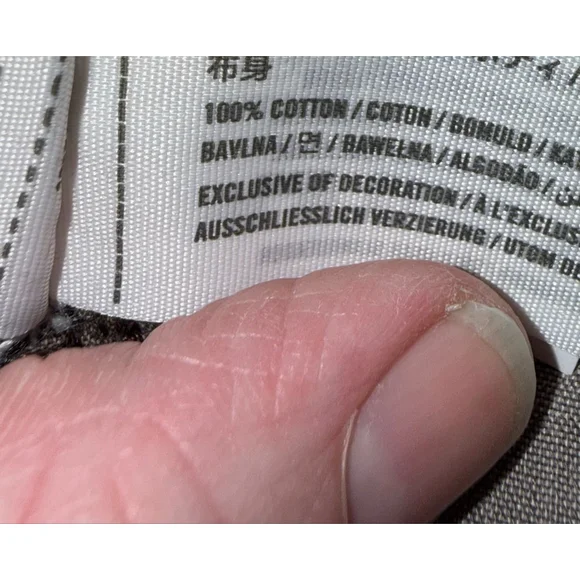 Men's Abercrombie & Fitch Loose Baggy Straight Jeans size 38x34 Black Brown - Picture 8 of 8